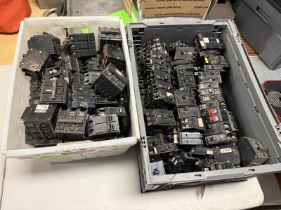 Large Lot of Breaker Switches; Assorted Sizes