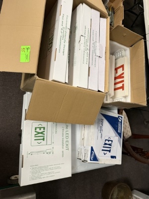 Lot of Emergency Exit Signs