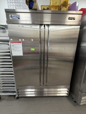 Avantco 2 Door Reach-In Refrigerator, Model: SS-2R-HC 54"
