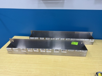 (2) Stainless Steel Racks, 36" Long