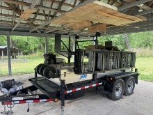 Mazzella New Tech Machinery SSQII Roof Panel Machine M: SS020; SN: 5570922; on Trailer VIN: 16M...
