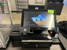 Posi Flex POS System with (2) Front Desk Terminals with Cash Drawer, Semox Card Scanners, (2) Epson