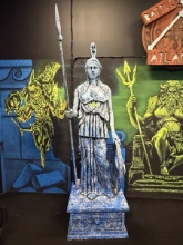 Warrior Statue, Appears to be a Composite Material, 8'T