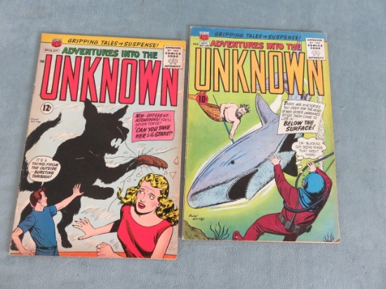 Adventures Into The Unknown Silver Lot of (2)