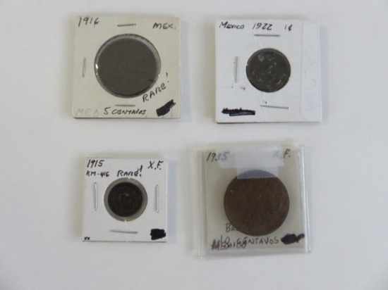 Mexico Better Date Four Coin Lot
