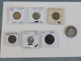 Lot of 7 Foreign Coins Some are Better Coins