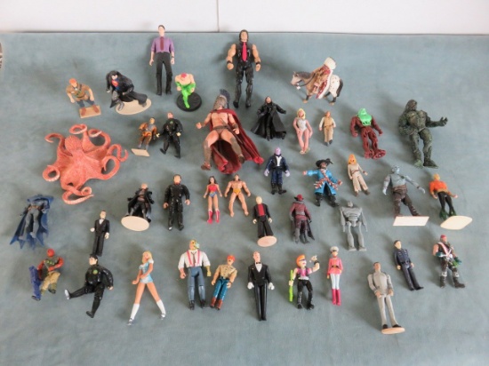 Action Figure Lot of (40)Swamp Thing/C.O.P.S.+More