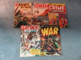 War/Crime Golden/Silver Age Comic Lot of (5)