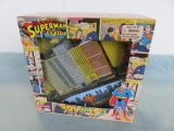 Superman Leaps Tall Buildings Tin Toy