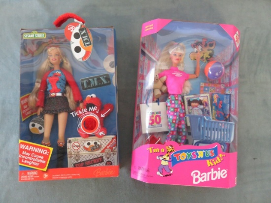 Barbie Toys R US Kid/Elmo Dolls