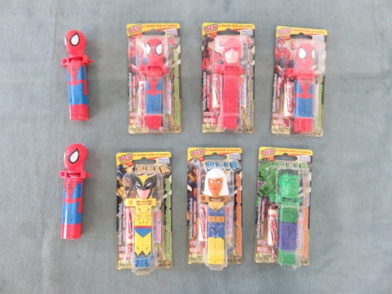 Marvel Klix Lot of (8) Pez-Like