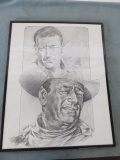 John Wayne Framed Lithograph