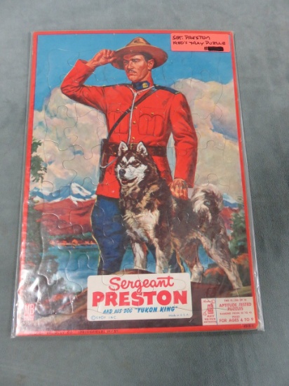 Sergeant Preston Puzzle 1950's