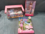 Barbie Doll Lot of (2)+Décor Collection Set