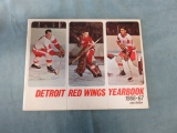 1966-67 Detroit Red Wings Yearbook 3 Fold Cover