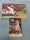 1968 Detroit Tigers Scorebooks/Yearbook Lot of 3