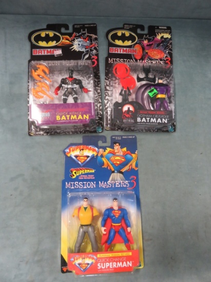 Batman/Superman Mission Masters 3 Figure Lot of 3