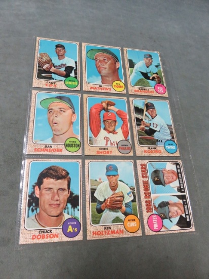 Topps (1968) Baseball Lot of (9)