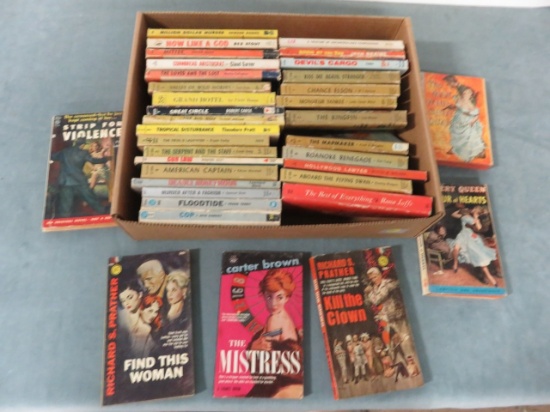 Crime Noir Paperback Book Box Lot