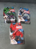 Marvel Universe Red/Green/Grey Hulk Set