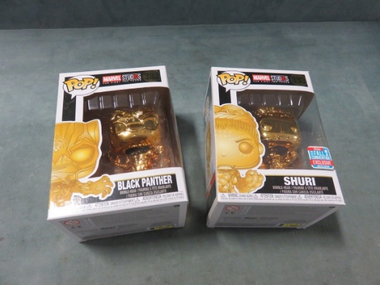 Black Panther/Shuri Gold Pop Vinyl Figures