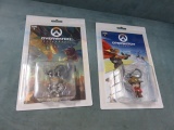Overwatch Video Game Comic/Keychain Lot