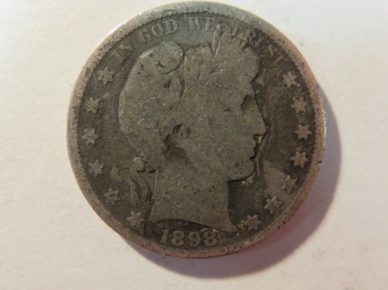 1898-S Barber Half Dollar