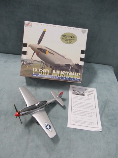 P-51D Mustang National Guard Die-Cast Bank