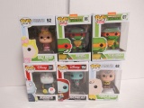 Animated Funko Pop! Vinyl Figure Lot of (6)