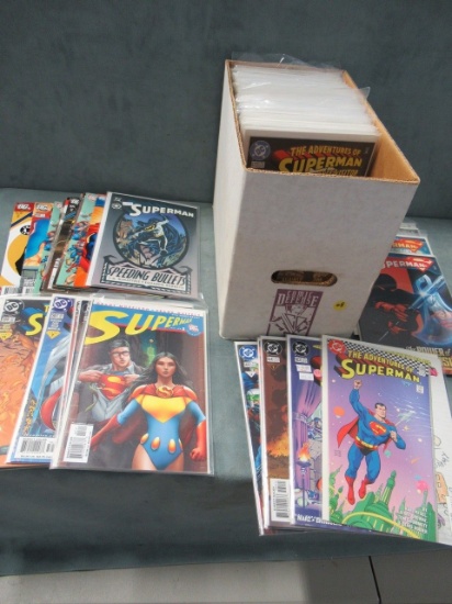 Short Box of Modern Superman Comics
