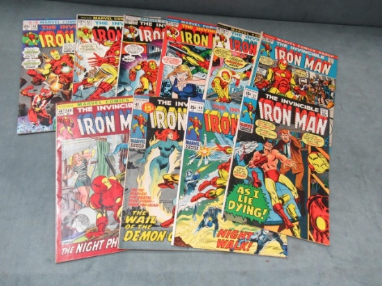 Lot of (10) Silver Age Iron Man Issues