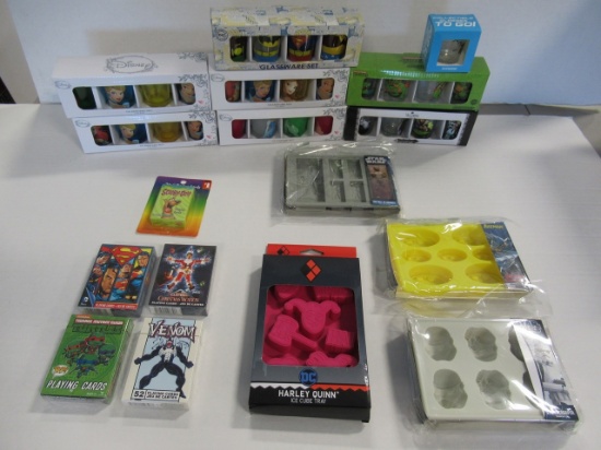 Character Shot Glass/Ice Cube Tray Lot