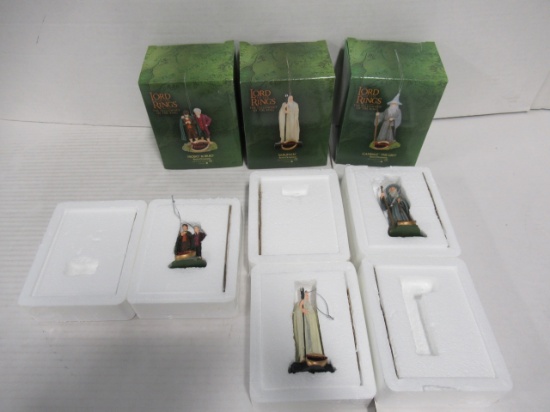 LOTR Ornament Lot of (3) - Saruman Gandalf Frodo