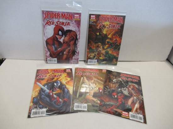 Spider-Man /Red Sonja #1-5 Michael Turner