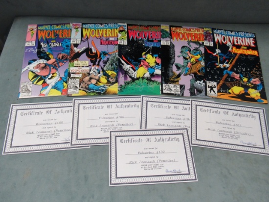 Marvel Comics Presents #102-106 Signed