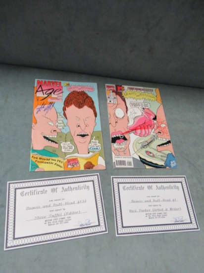 Beavis and Butt-Head Signed Comic Lot