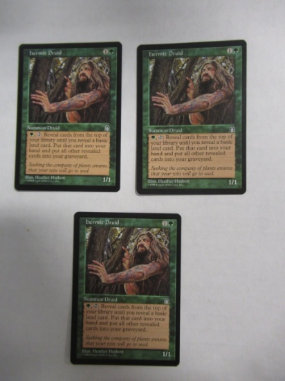 HERMIT DRUID Lot of (3) Stronghold Magic the Gathering Cards