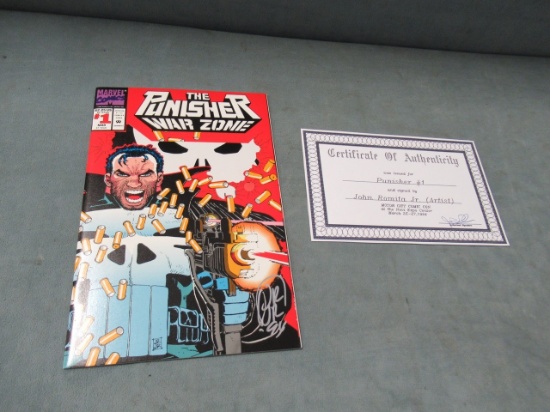 Punisher War Zone #1 Signed/Romita Jr.