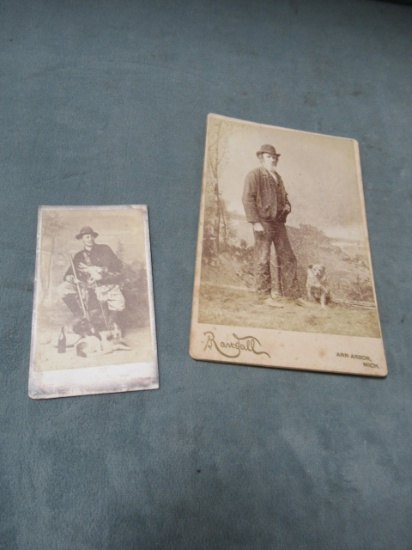 Lot of (2) Antique Hunting Photographs