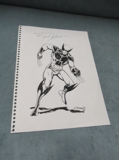 Wolverine/Brent Anderson 1981 Sketch