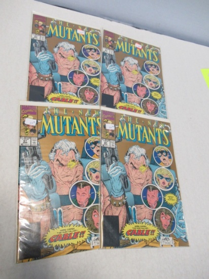 New Mutants #87 2nd Print Dealer Lot of (4)