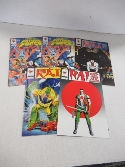 Rai (Valiant) Comic Lot of (5)