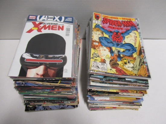 Marvel Comics Box Lot Xmen, Spider-man, Fantastic Four