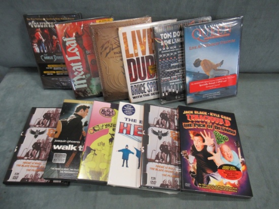 Music Movies & Concert Docs (Lot of 12 DVDs)