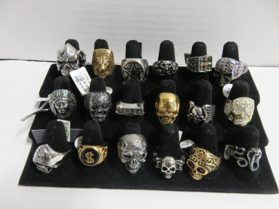 Skulls and Such Decorative Ring Lot