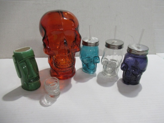 Glass Skull Lot
