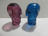 Life-Sized Glass Skull Lot of (2)