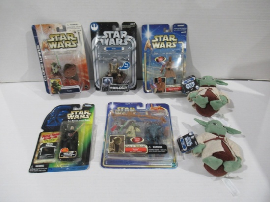 Star Wars Action Figures And Plushies Lot of (7)