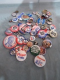 Political Pinback Lot (Vintage to 1980s)