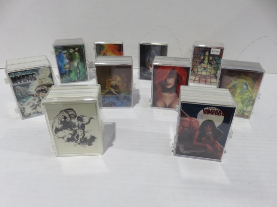 Fantasy Trading Card Complete Set Lot of (10)